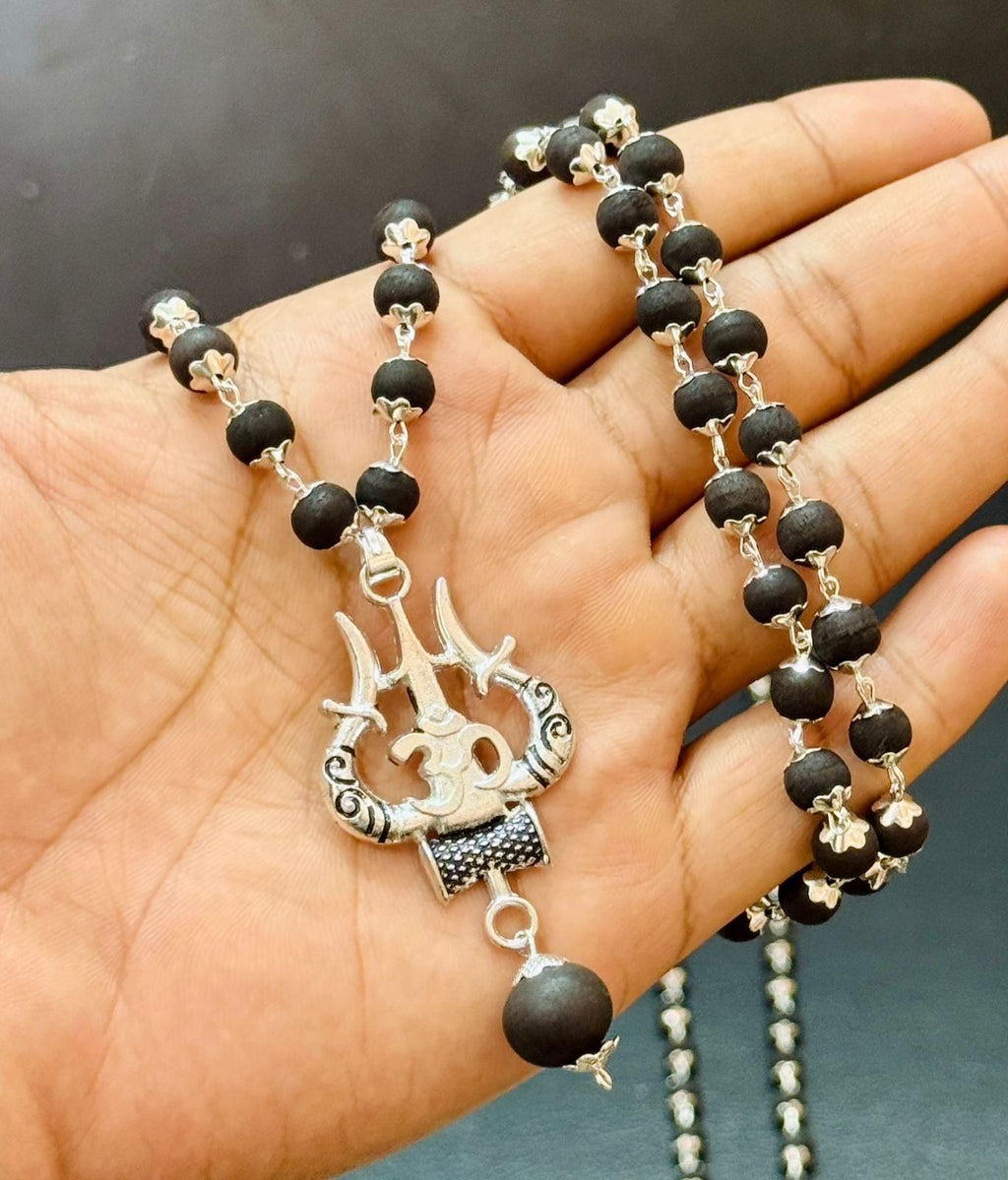Om Shiva Trishool Karungali Mala