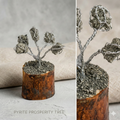 Raw Pyrite Money Tree (5 Beads)- Feng Shui Gemstone Tree for Wealth & Abundance